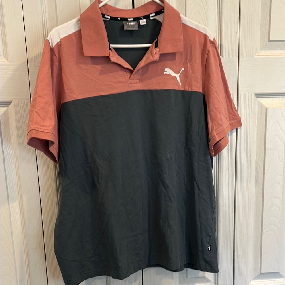 Puma Men's Two-Tone Polo Shirt